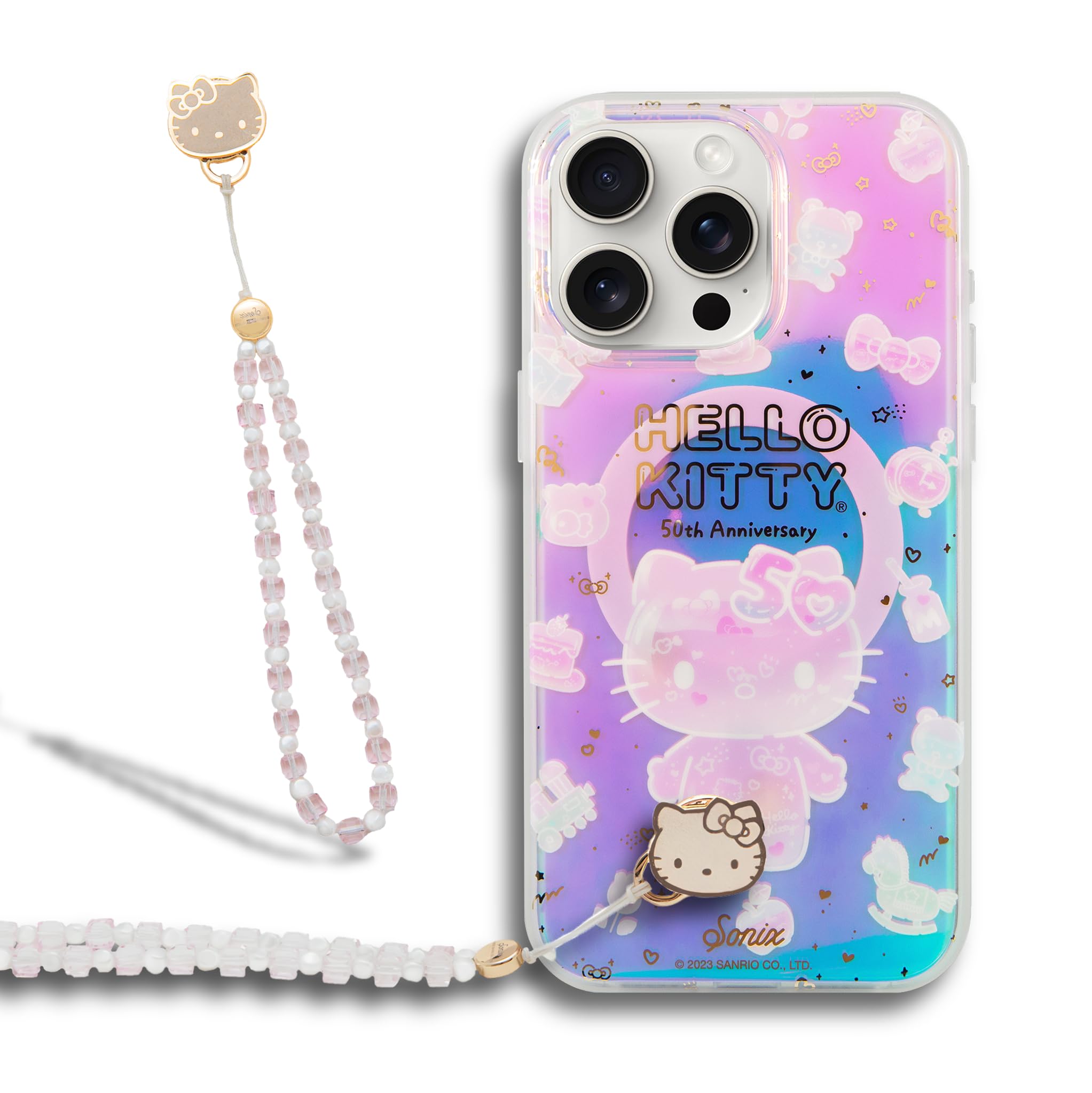 Amazon.com: Sonix x Sanrio Case + Adhesive Phone Wristlet Beaded
