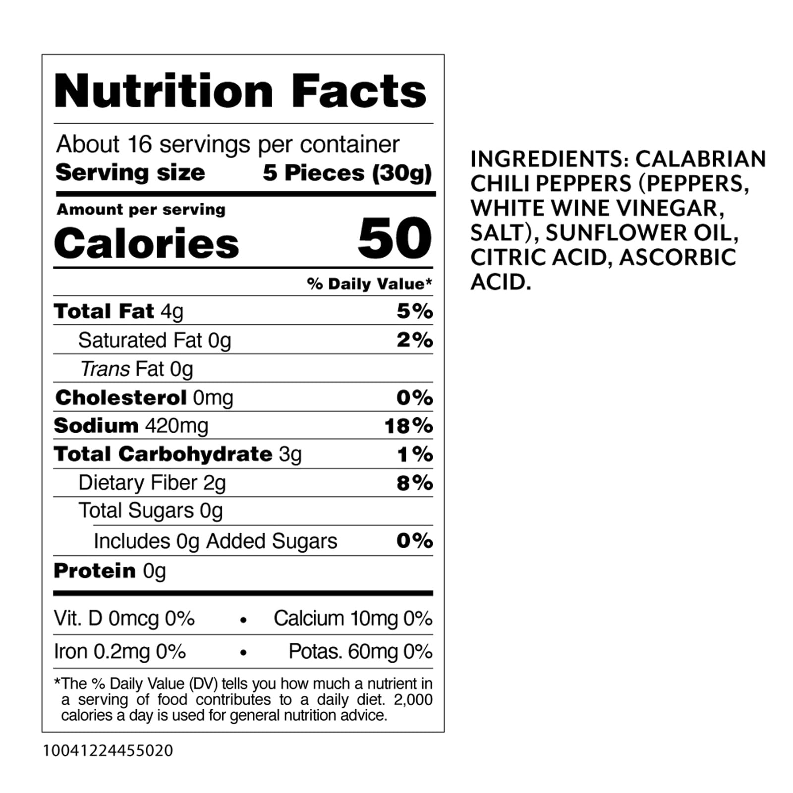 Roland Foods Whole Calabrian Chili Peppers in Oil, Specialty Imported Food, 33.5 Ounce, Pack of 1