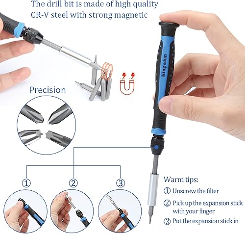 Miniatura 3 de Precision Screwdriver Set, 170 in 1 Computer Repair Tool Kit, Laptop Screwdriver Kit, Electronics Repair Tool Kit for PC Mac Book Cell Phone iPhone