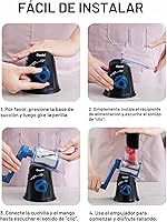 Vista 7 de Geedel Rallador rotativo de queso, cortador de verduras de mandolina de cocina con 3 cuchillas intercambiables, fácil de limpiar, rallador giratorio