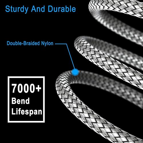 Miniatura 3 de Basesailor Paquete de 2 cables de carga USB tipo C de 3.3 pies, cable de carga de coche para iPhone 15 Pro Max Plus 2023, Samsung Galaxy S10 S10E