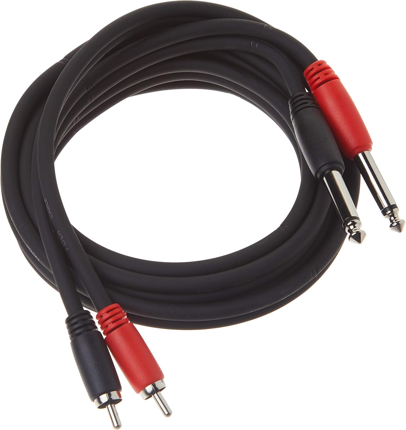 Pig Hog PD-R1415 Dual RCA (Male) to Dual 1/4" Mono (Male) Cable, 15 Feet : Electronics