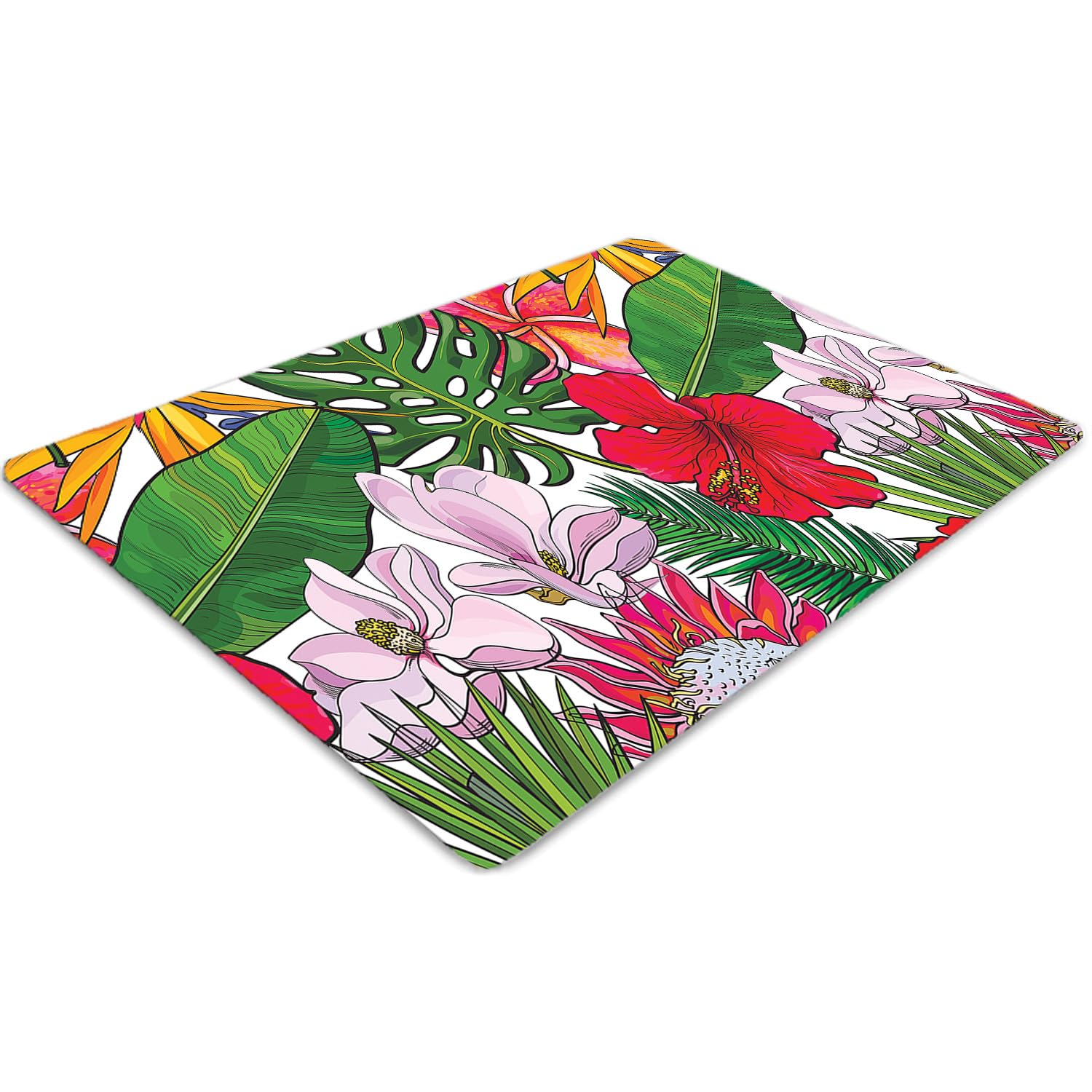 Protège-tapis pour chaise de bureau 100x70 antidérapant, protège-sol PVC rectangulaire imperméable