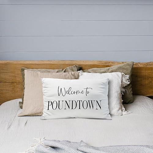 Miniatura 3 de Welcome to Pound Town, funda de almohada de Pound Town, funda de almohada de 12 x 20 pulgadas, bienvenida a Pound Town, letrero de bienvenida a