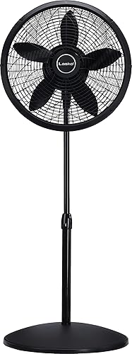 Miniatura 7 de Pedestal Ventilador, ajustable, Negro, 18-pulgadas Lasko Productos 1827 , Plástico, Negro, 18 pulgadas