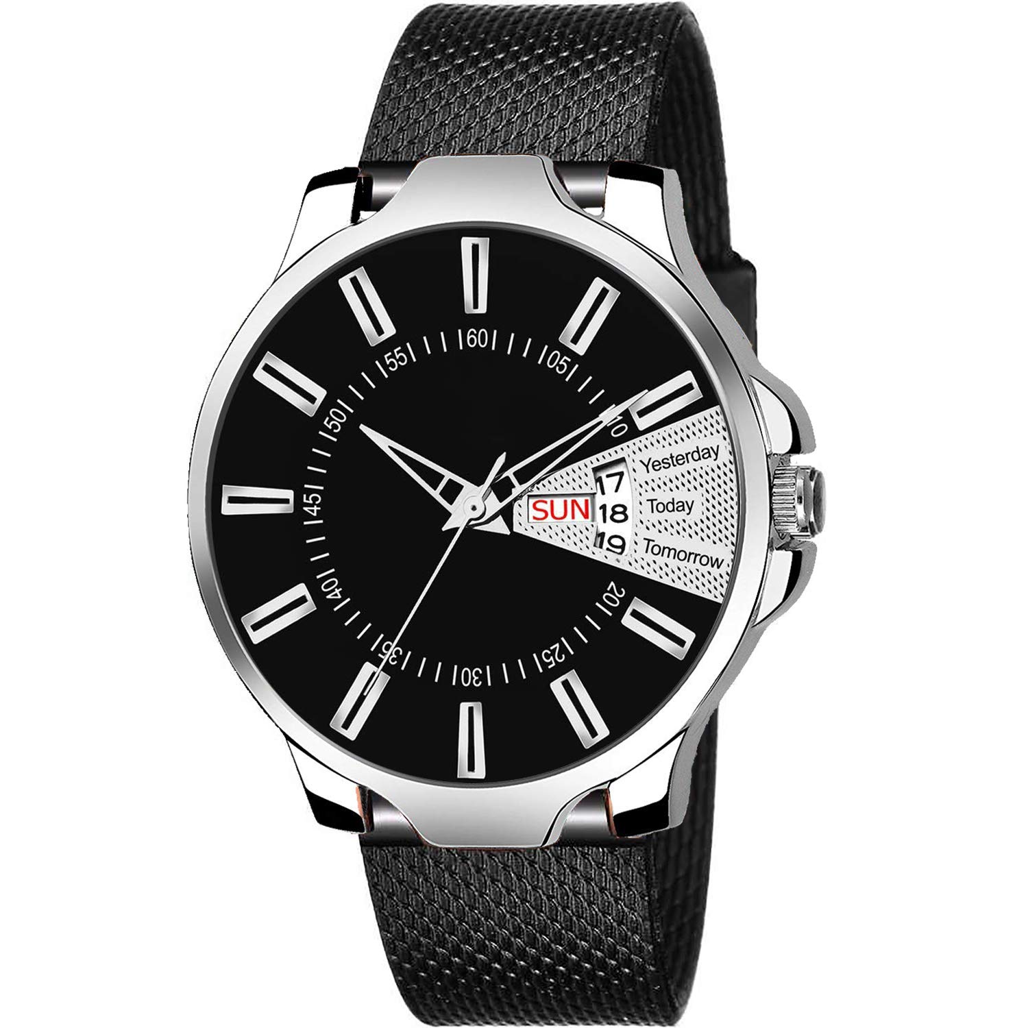 HORCHIS Casual Analog Black Dial Mens PU Leather Watch-HORC_ENT_11072 (B08BG2YLZ3) Amazon Price History, Amazon Price Tracker