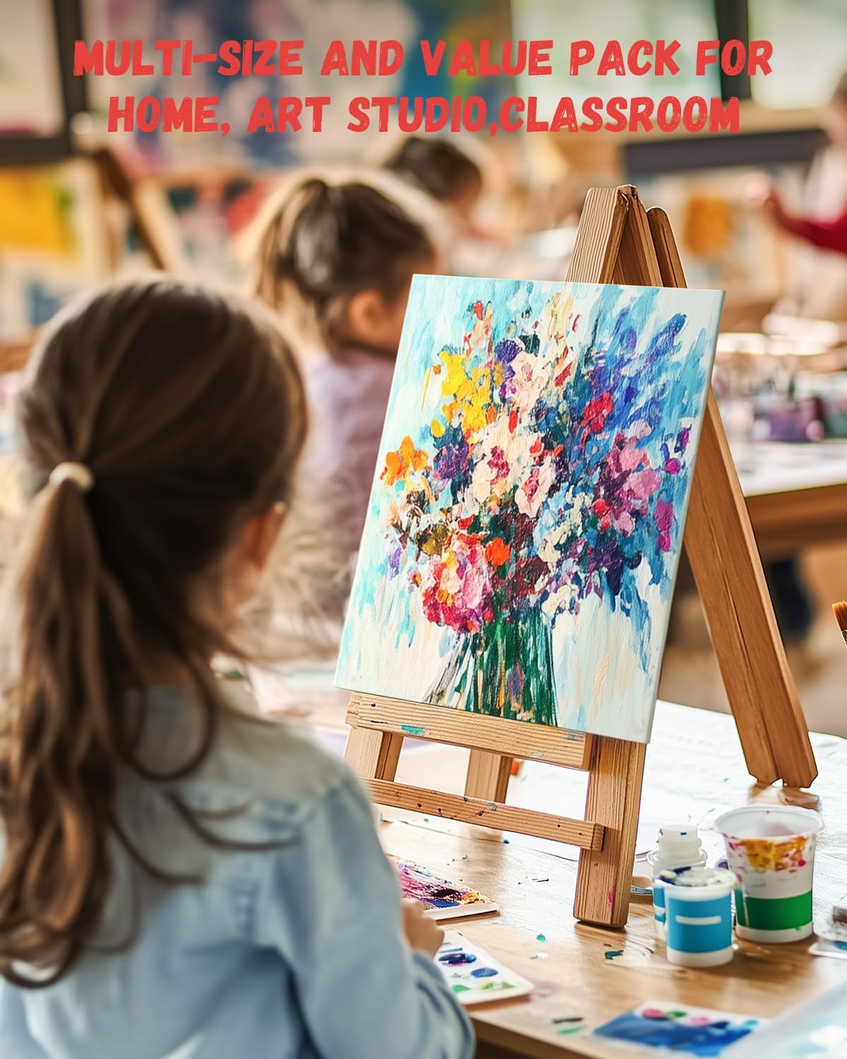 Simetufy 42-Pack 5x7 Inch Pre-Primed Canvas Panels for Versatile Painting