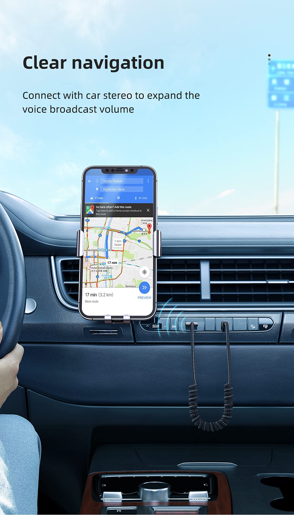 Mcdodo Bluetooth Car Receiver Aux, Gri