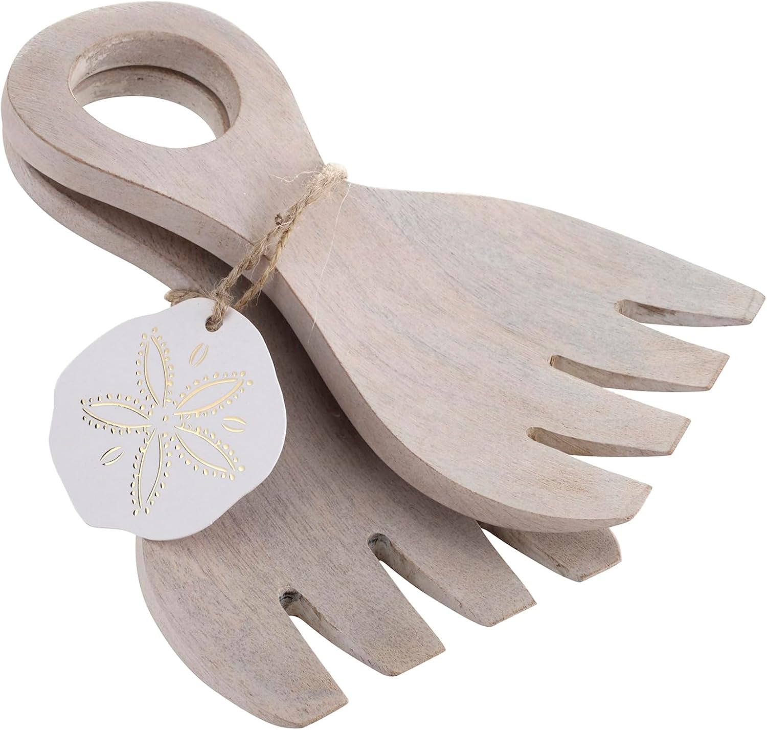 SBDS Wooden Claw Salad Servers, 2 Piece Set, Mango Wood
