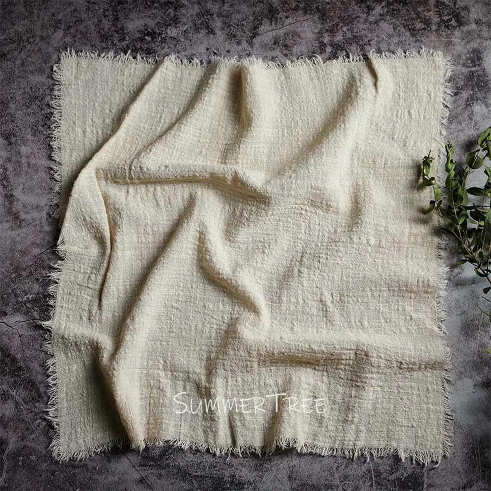 50 Pezzi Tovaglioli Grandi 41x41 cm Tovaglioli rustici in Garza di Cotone, tovaglioli in Mussola, Strofinacci da Cucina, tovaglie retrò, tovaglioli per Matrimoni, Feste, Lino