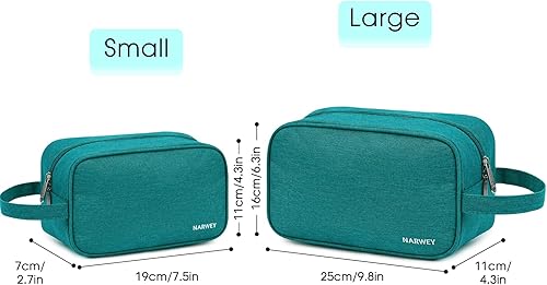 Miniatura 3 de Narwey Neceser de viaje para mujeres kit de viaje Dopp organizador de bolsas de maquillaje para artículos de tocador accesorios cosméticos verde