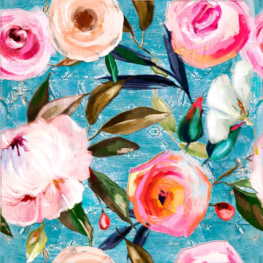 Papier peint floral vintage bohème rouleau adhésif chambre bébé