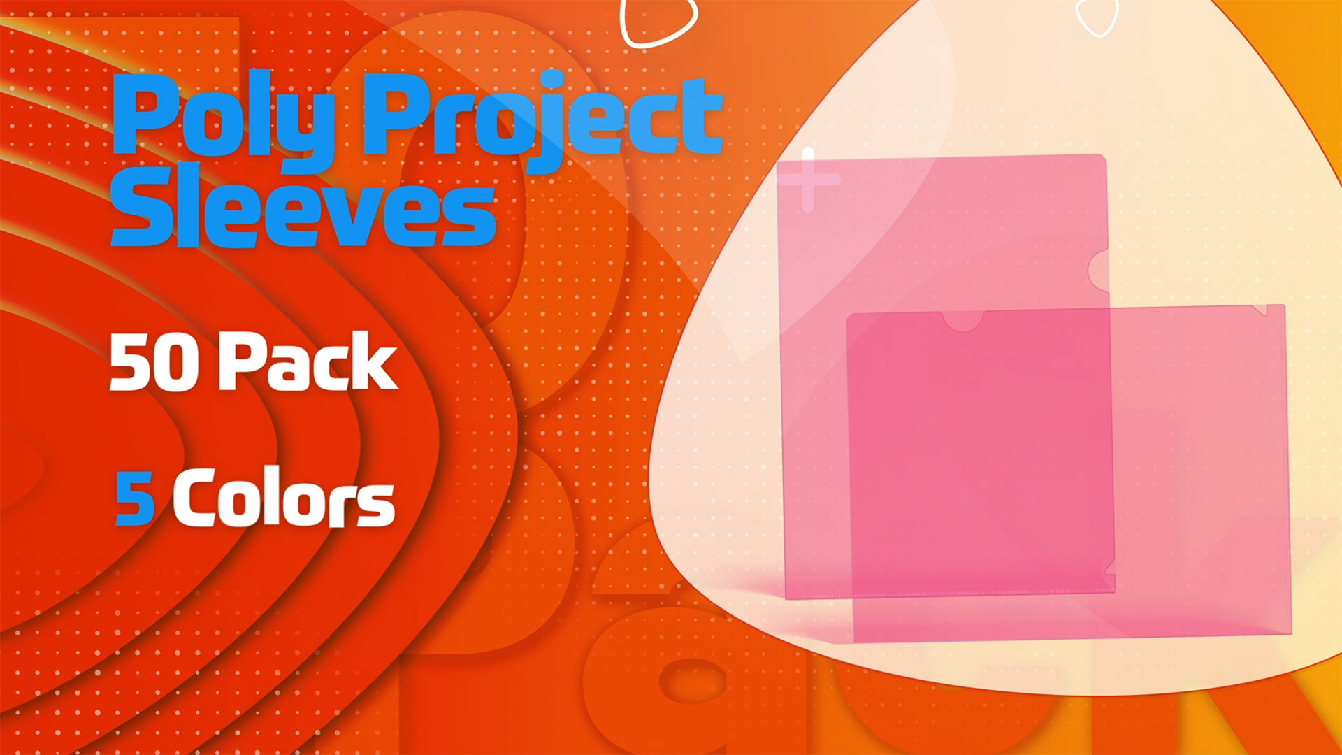 Plastic Folders Dry Erase Pocket Sleeves Better Office Products Poly ...