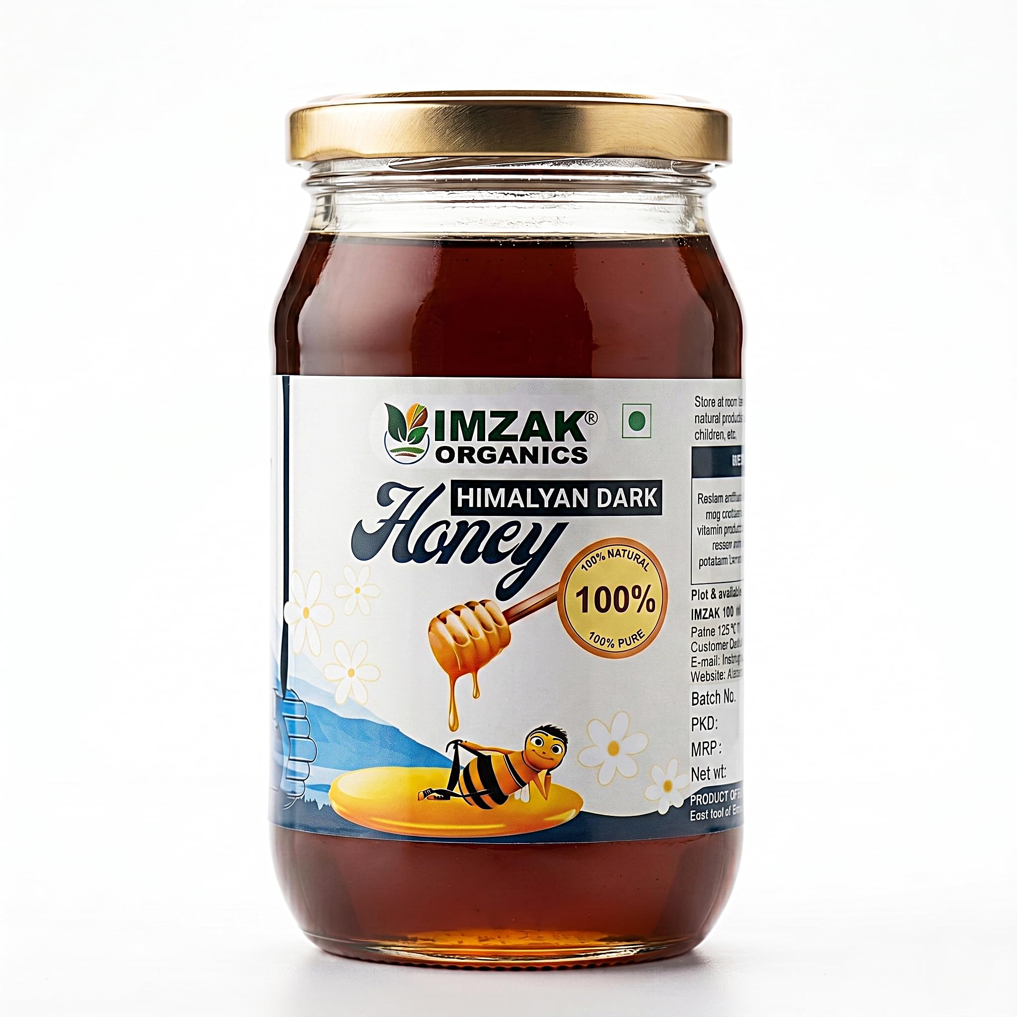 honey1028@即購入OK IMZAK Organics Raw Himalayan Dark Honey (500g) | Pure & Natural