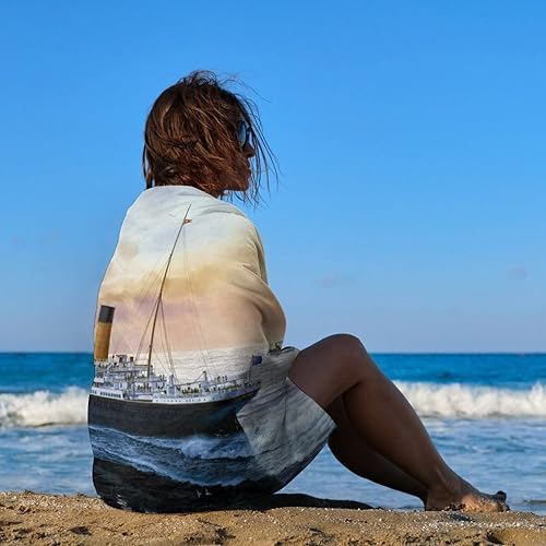 Miniatura 4 de Retro Titanic Famous Old Historic - Toalla de baño absorbente Toalla de ducha absorbente para viajes en casa