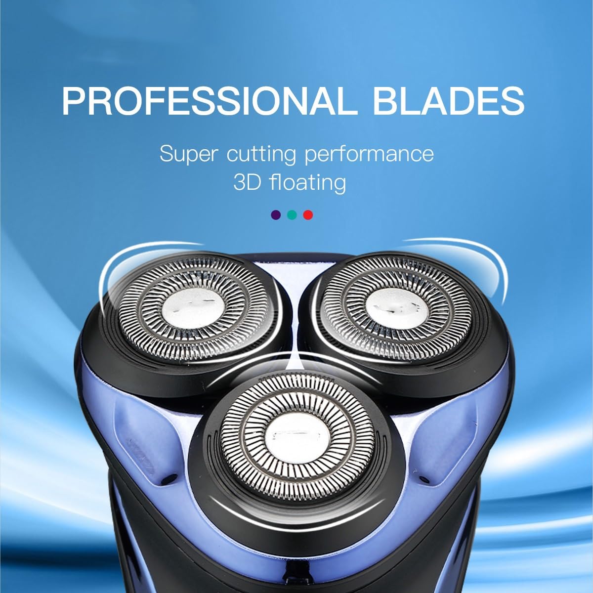 Rasoi elettrici, Rasoi Rasoio Professionale for Barba Impermeabile Elettrico Portatile Ricaricabile Senza Fili