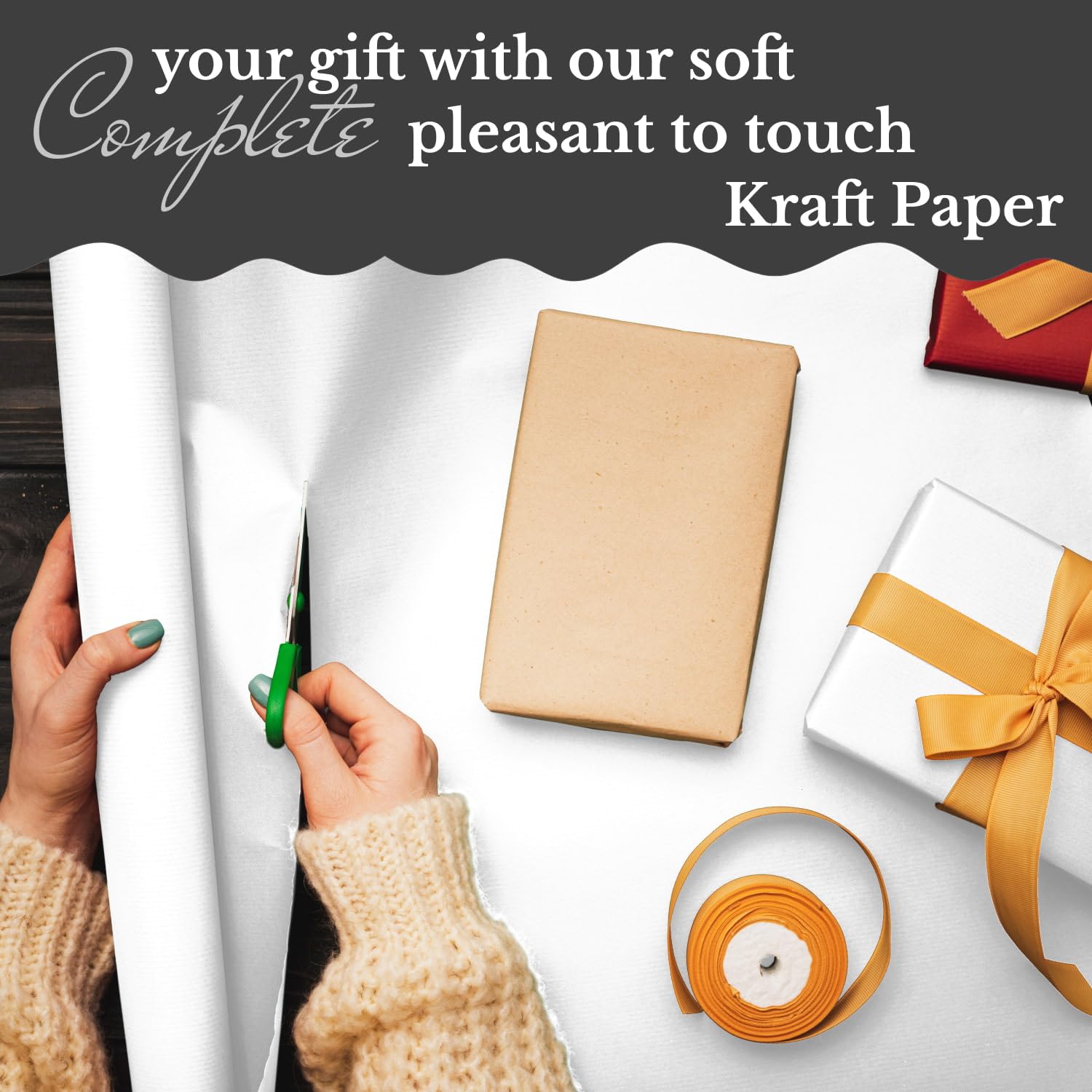 Amazon | Paclord フラワーラッピングペーパー 24インチ x 1200インチ