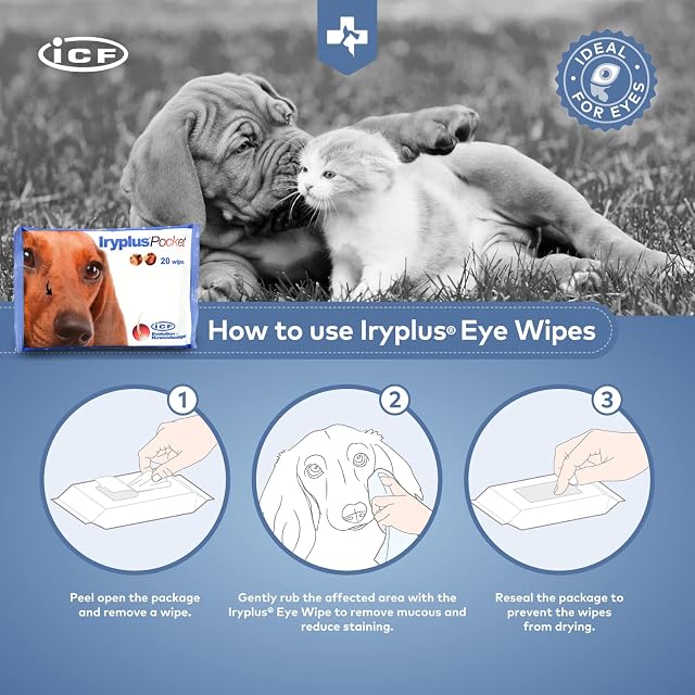 Foto 6 de 7 de Iryplus Pocket Toallitas Oculares Perros Gatos Manchas Lagrimales 20 ud