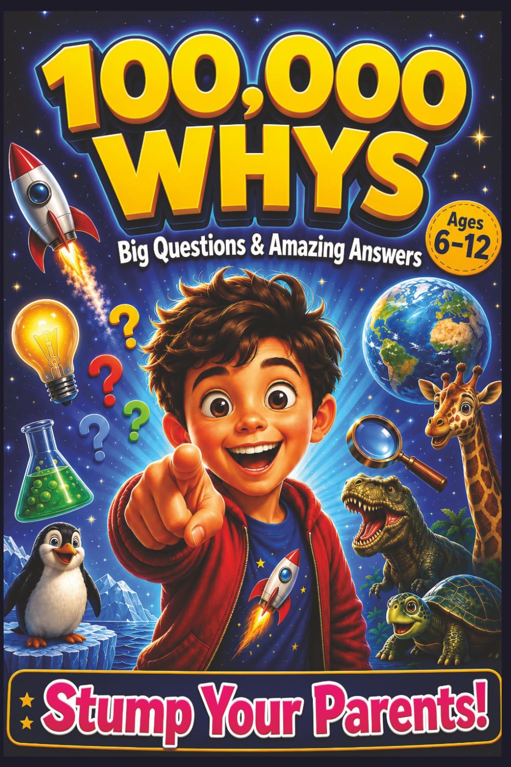100,000 Whys for Curious Kids: Mind-Blowing Facts, Funny Questions, and Illustrated Science Stories That Will Stump Your Parents