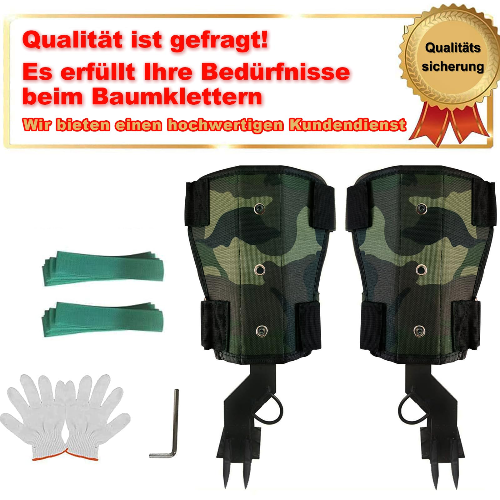 Crampons Escalade Árbol, equipo antideslizante y kit forestal para zapatos de escalada y camping