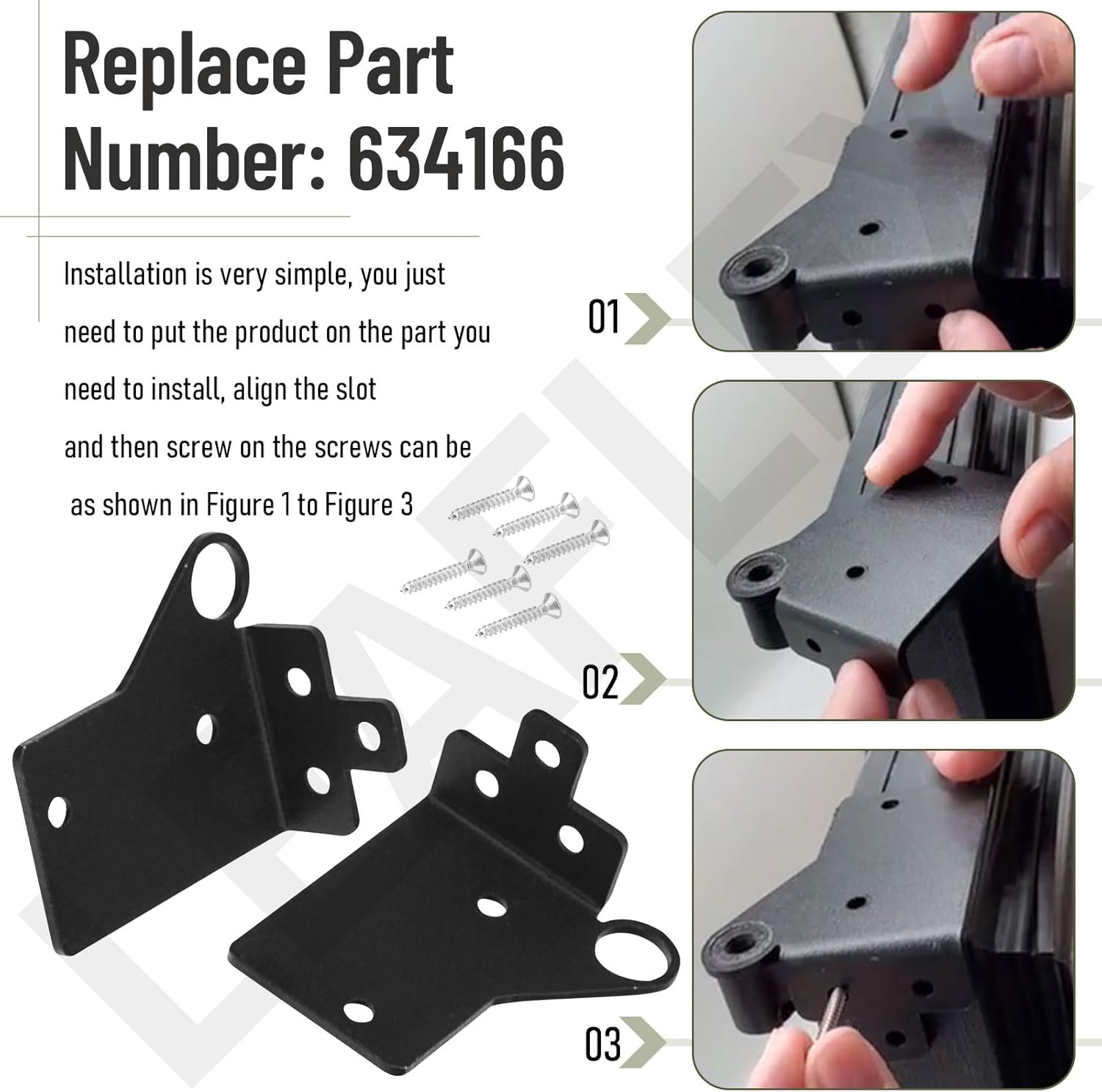 634166 Door Hinge Kit Compatible with Norcold Fits N6X N1095 N7X N7LX NALX NA7LX N8X NA8X NA8LX N8XRFT N8XRT N8XF N8VF Polar Series Refrigerator