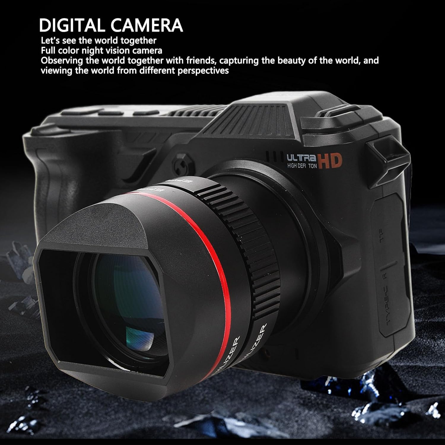 Digital Camera, 5K 50MP Vlogging Camera, WiFi Night Vision DSLR Camera with 4 Inch HD Screen, 50X Digital Zoom, Auto Focus, Anti Shake, 64GB Card, for Travel, Outdoor Photography 4 71HETu2RGLL. AC SL1500