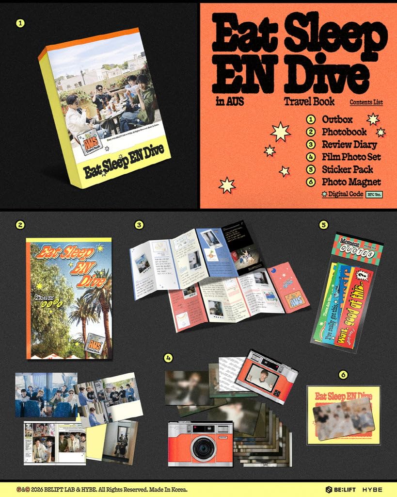Générique en-HYPEN [Eat Sleep en Dive in Aus] Travel Book