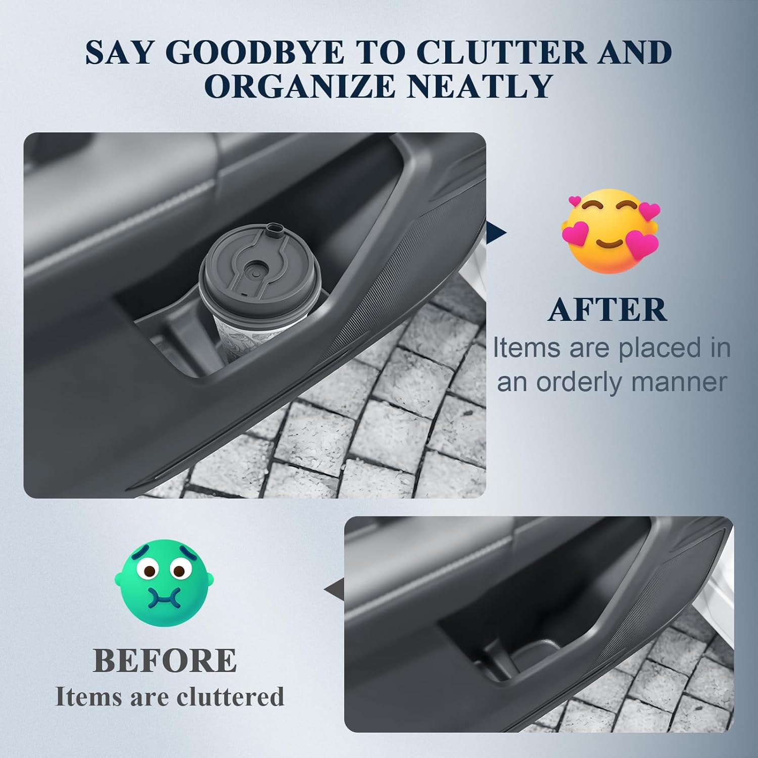 BIBIBO 4Pack 2025 2026 CRV Center Console Organizer for 2023-2026 Honda CR-V (LX/EX/Sport Hybrid/EX-L/TrailSport Hybrid/Sport-L Hybrid) Insert Door Side Storage Box 2026 Honda CRV Door Trash Can