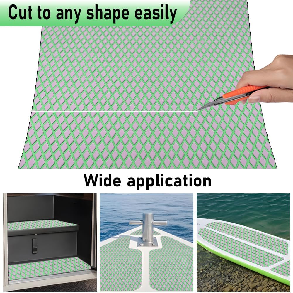 98.4"X43.31" Boat Flooring Self-Adhesive EVA Foam Boat Decking Marine Yacht RV Pool Non-Skid