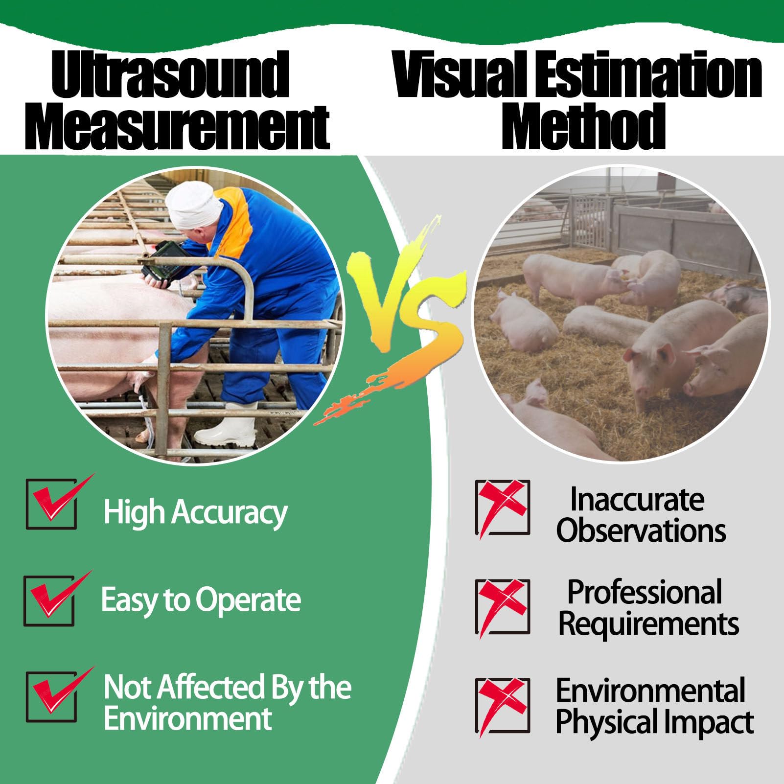 Analizzatore veterinario portatile di ultrasuono con la sonda 3.5/6.5MHz per il bestiame e la diagnostica dell'animale domestico