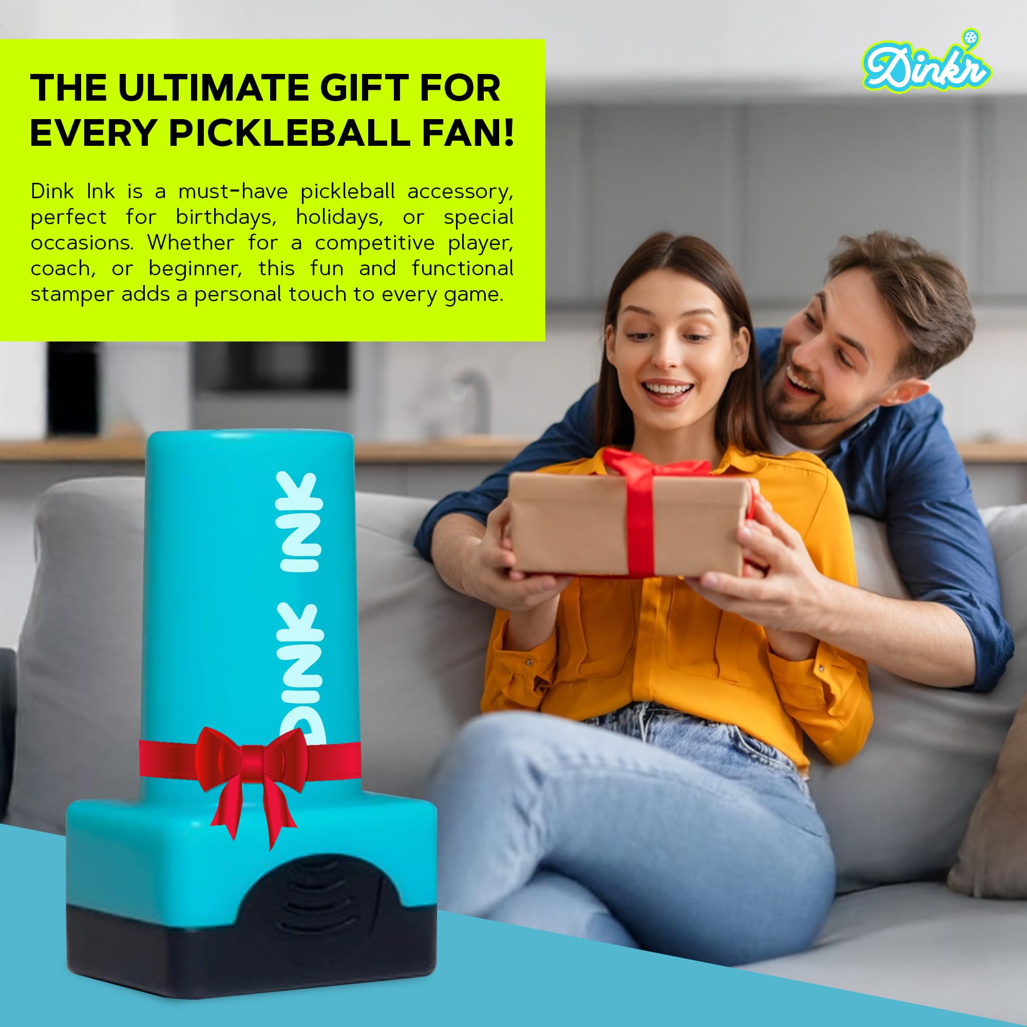 Dink Ink Letters - Pennarello riutilizzabile autoinchiostrante per pickleball, personalizza i tuoi sottaceti con precisione, inchiostro resistente ad asciugatura rapida e senza sbavature, perfetto per