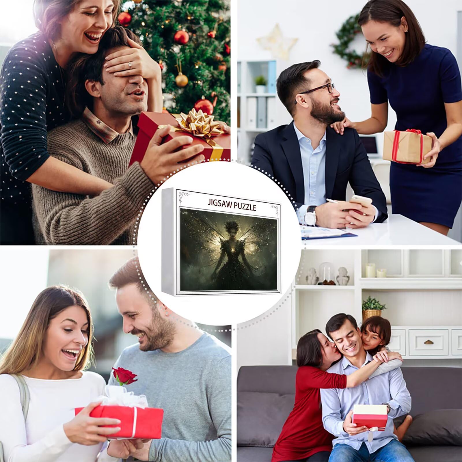 Puzzle 5000 elementów dla kobiet dorosły elf 156 x 105 cm unikalne rzemiosło klasyczne 3D drewniana układanka do rodzinnych gier aktywnych, układanka do samodzielnego wykonania nawet do dekoracji