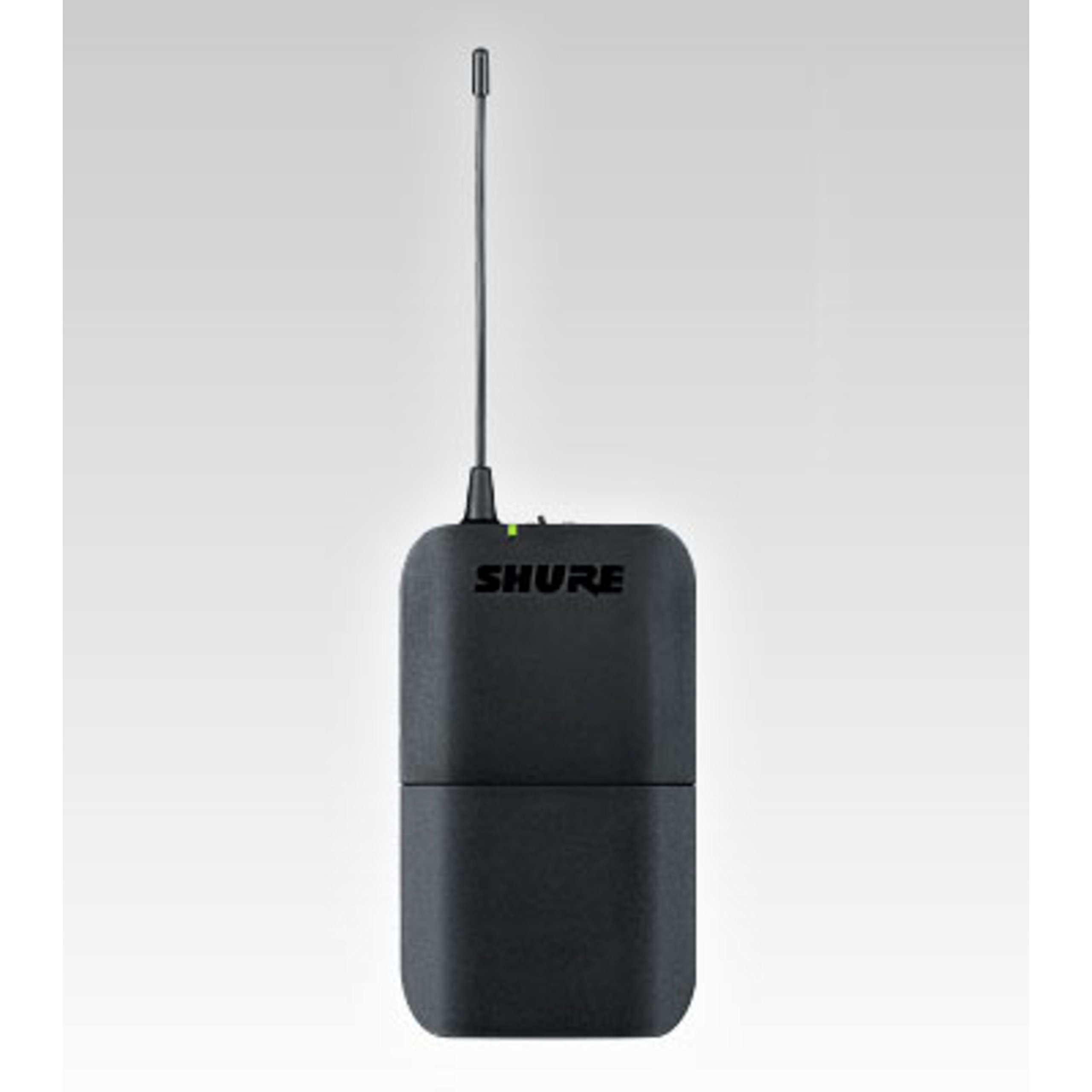 Shure BLX14R UHF Wireless System für Gitarre und Bass - 14 Stunden Batterielaufzeit, 100m Reichweite | Enthält 1/4" Klinkenkabel für Instrumente und Single Channel Rack Mount Empfänger | S8 Band