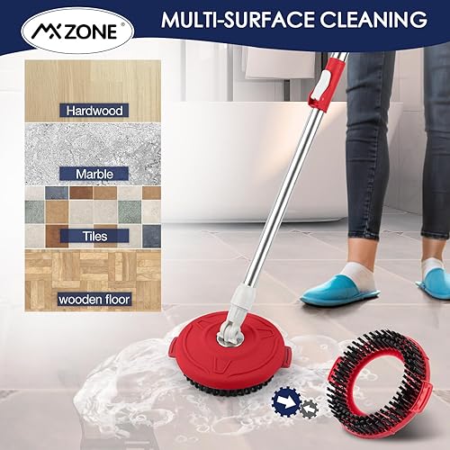 Miniatura 25 de Cabezal de repuesto para trapeador giratorio, paquete de 5 repuestos de trapeador mágico para sistemas Hurricane 360°, cabezal de trapeador