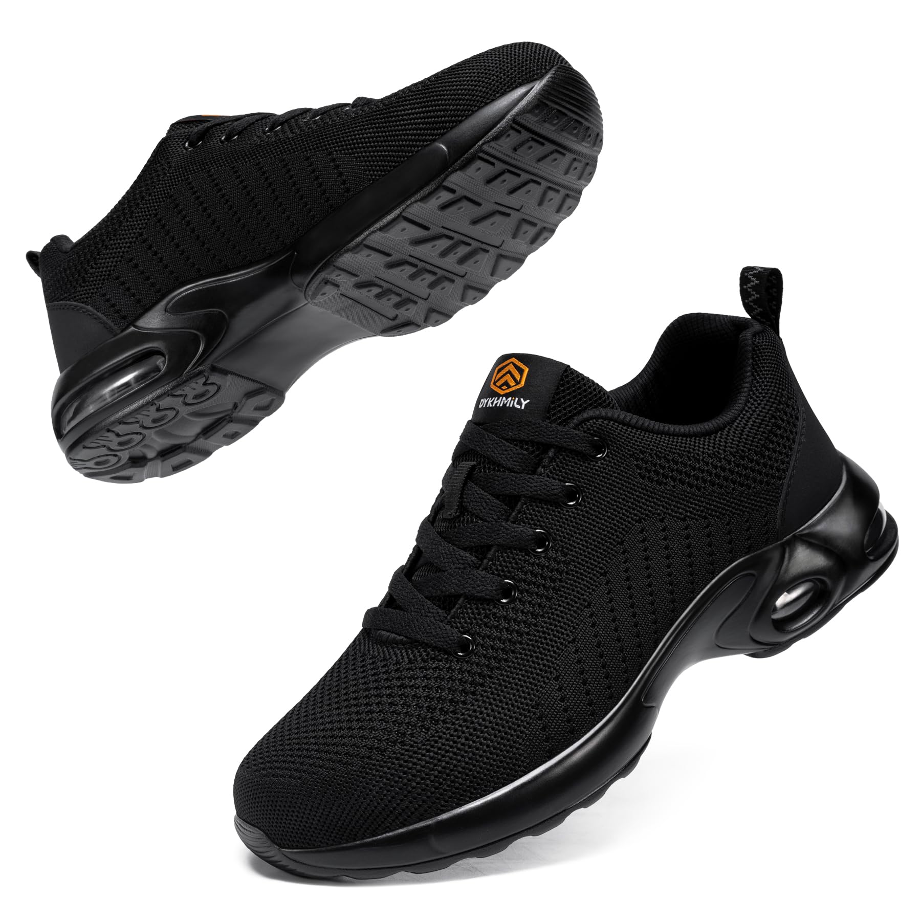 FENLERNSteel Toe Shoes for Women Lightweight Air Cushion Safety Sneakers Slip Resistant Work Shoes Breathable Safety Toe Tennis Shoes Indestructible Shoe