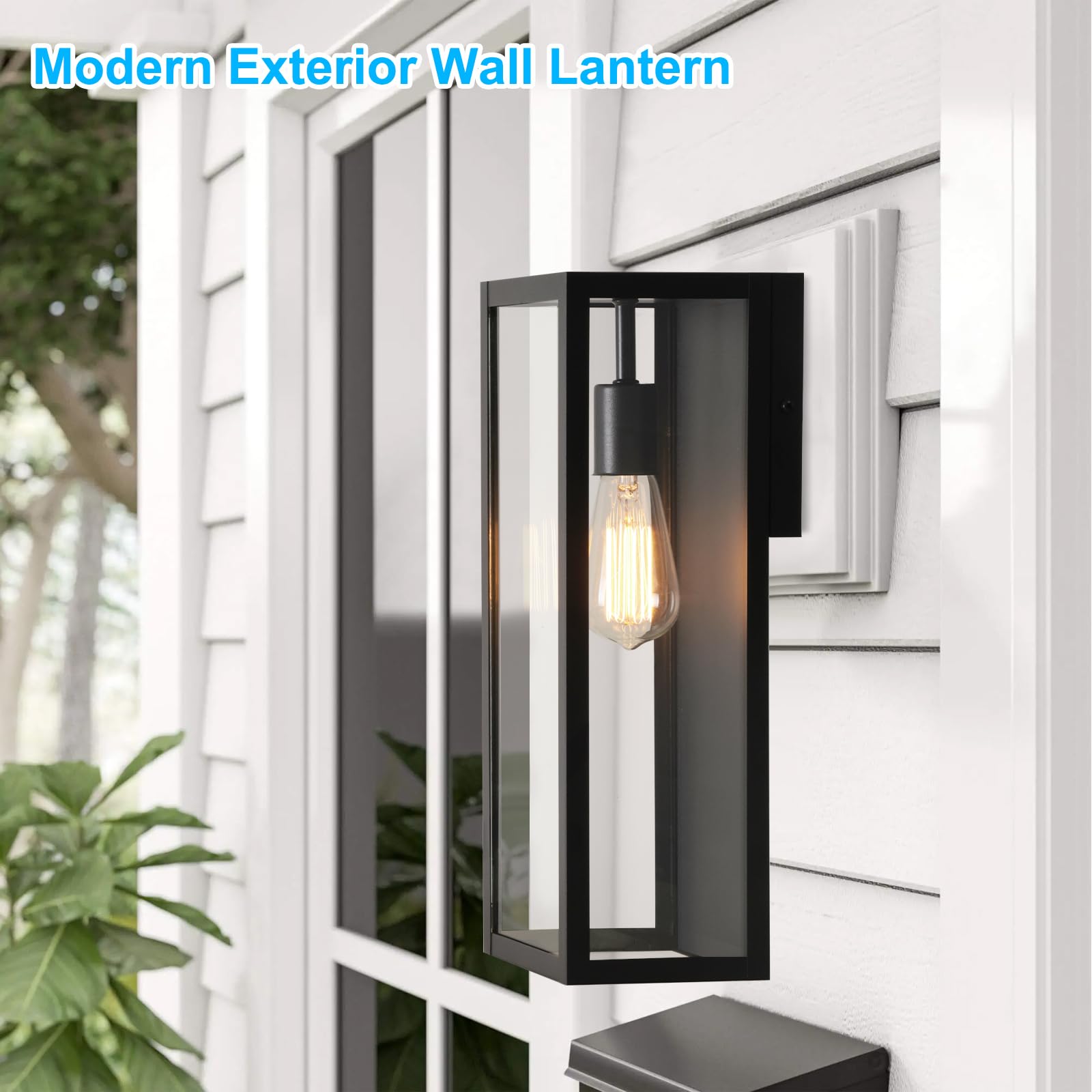 Amazon.com: VerRon 2-Pack Outdoor Wall Lanterns, 16” Exterior