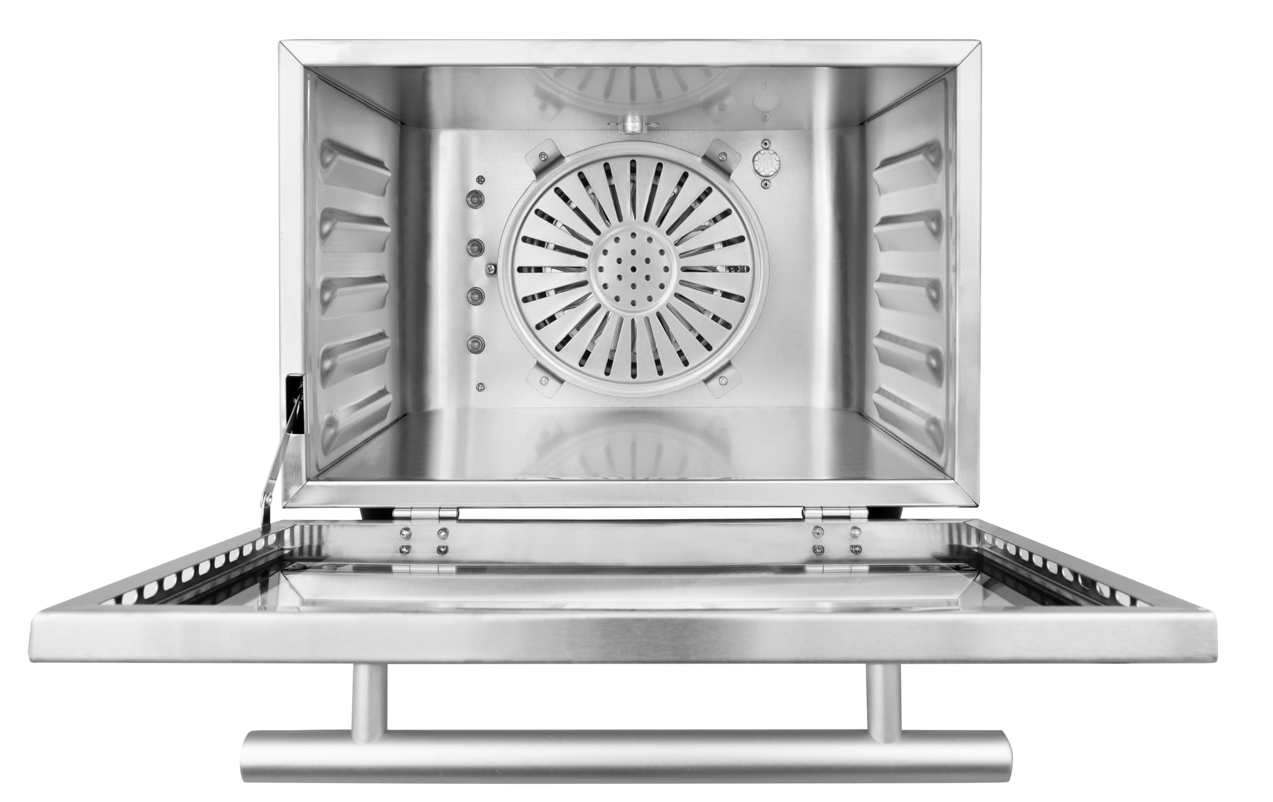 GASTROBACK #46604 Design Dörrautomat Mini Professional, kompakte Maße für kleine Mengen & knappe Stellflächen, hochwertiges Gastro-Edelstahlgehäuse, 400 Watt, Silber