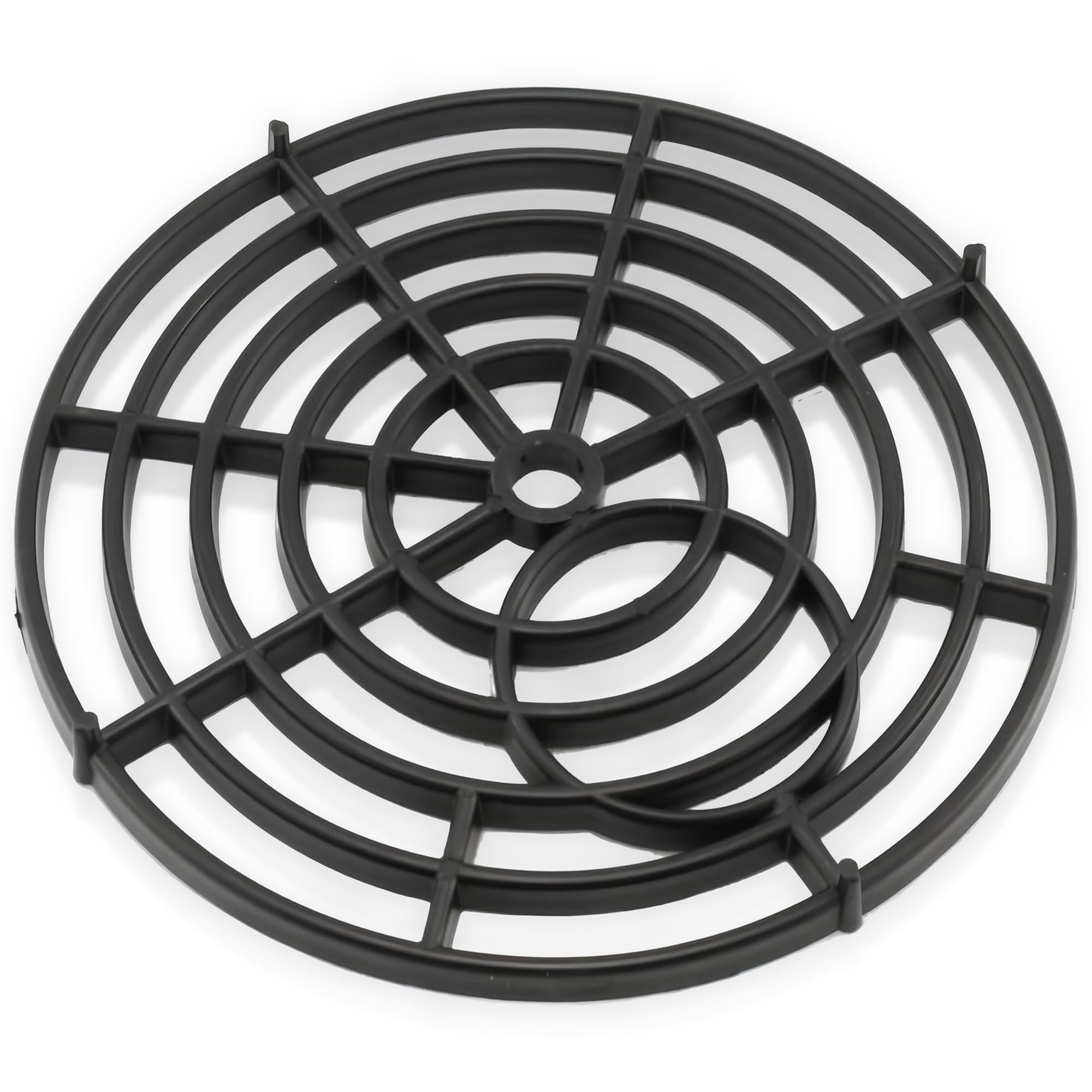Black Drain Cover - (6",150mm) - Diameter Plastic Outdoor Drain Cover To Stop Leaves and Debris, Gully Grid