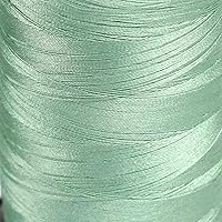 Vista 6 de Elvis 120D/2 - Hilo de bordar luminoso, carrete de 3280 yardas, color verde medusa