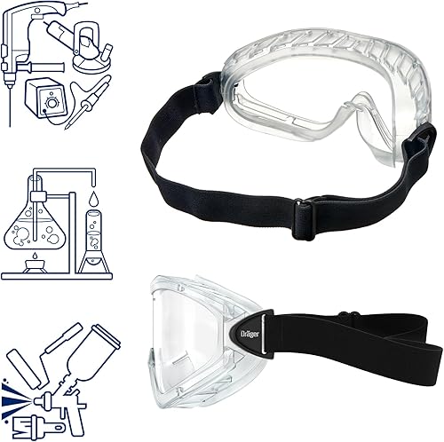 Miniatura 4 de Dräger X-pect 4200 - Gafas de seguridad antivaho y antiarañazos, 5 unidades