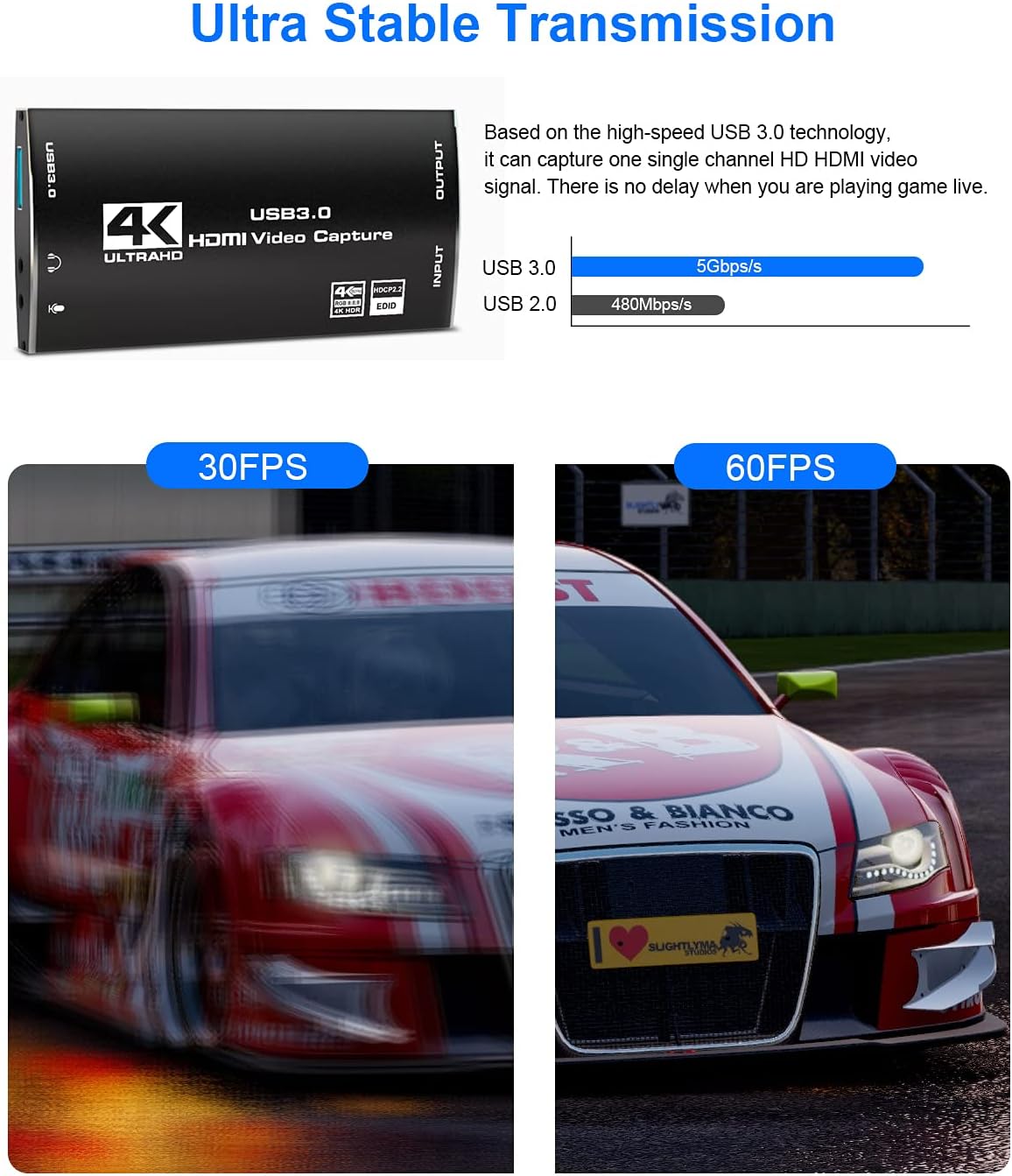 Flash Sale Buy 1 get 1 Video Capture Card 4K, Koopman HDMI Game Capture Card, HDMI to USB 3.0 Video Audio Capture Recorder Device Supports 4K 30fps and 1080P 60Hz Game Recording, Compatible with PC Mac Linux PS4 Xbox
