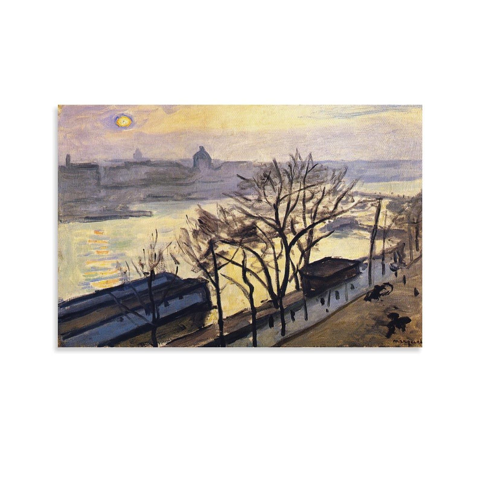 アルベール・マルケ 風景画 トゥーロン湾の眺め | アルベール・マルケ | 収蔵品詳細 | 作品