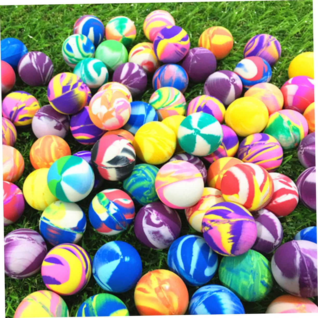 ORFOFE 100pcs Child Toy Balls Rubber Ball Bouncy Toys Safe Odorless Soft Great for Kids' Play Perfect for Birthday Children's Day