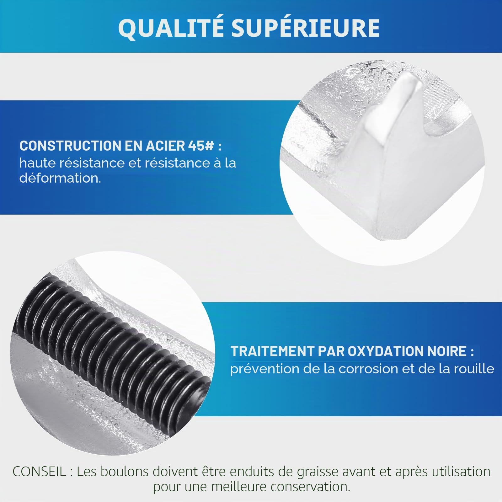 ATPEAM Jeu de 5 Extracteurs de Rotule, Arrache Rotule de Suspension Universel, Extracteur Rotule pour Bras de Suspension et Direction