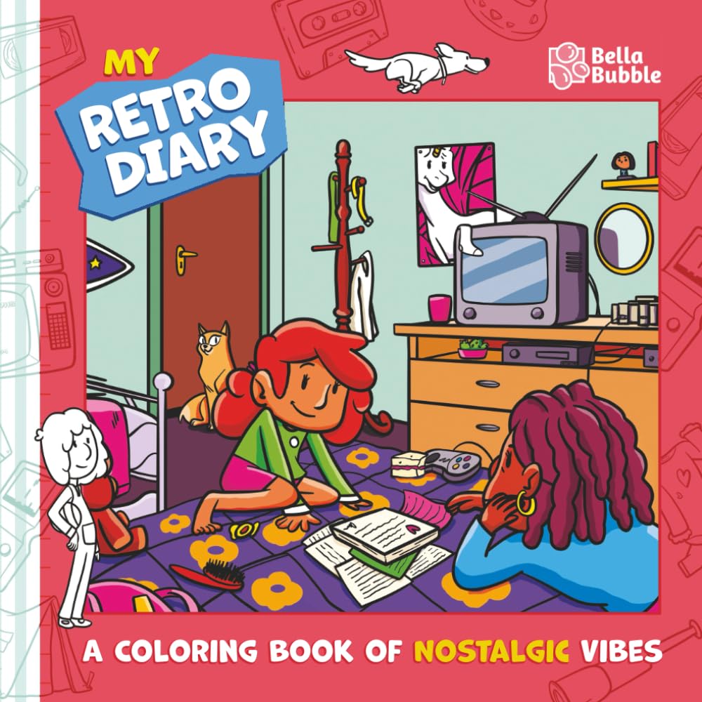 My Retro Diary: Coloring Book for Fans of ’80s and ’90s Memories. Cozy Moments from Classic Childhood Days (Relaxation and joy for adults and teens)
