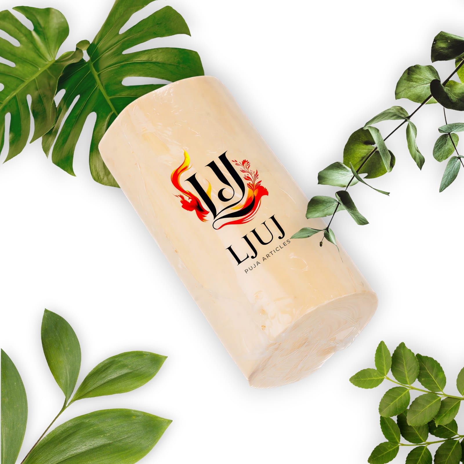 Pure White Malayagiri Mysore Sandalwood Stick, 100% Natural, for Pooja, Skincare and Rituals (50-60 Grams)