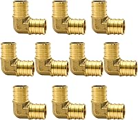 Vista 8 de Paquete de 100 accesorios PEX de 1/2", accesorios de codo PEX de latón para tubería y tubo PEX
