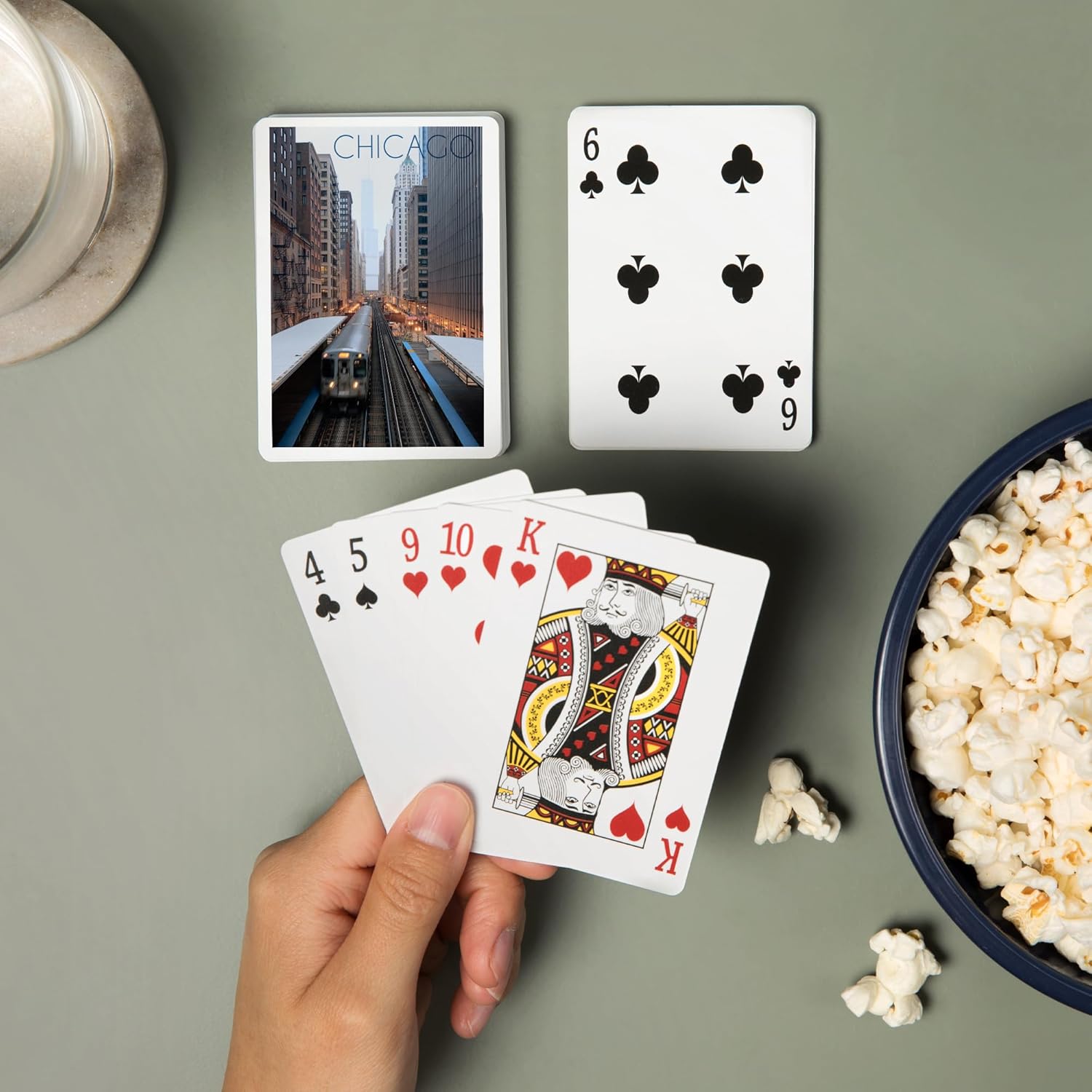 Lantern Press Chicago, Illinois, L Train, 52 Playing Cards for Adults, Poker Size Card Deck