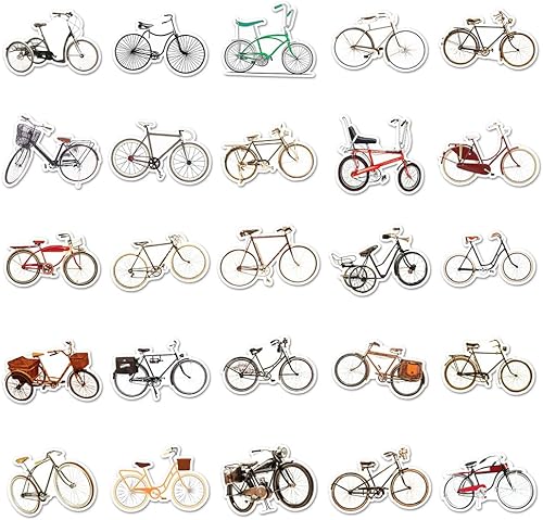 Miniatura 3 de Calcomanías de bicicleta  50 calcomanías de vinilo impermeables para bicicletas para botellas de agua, bicicleta, portátil, refrigerador, equipaje,