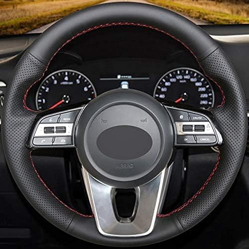 Miniatura 2 de Funda para volante de costura a mano para Kia K5 Optima 2019 Cee'd Ceed 2019 para Forte Cerato (AU) 2018 Blue Line